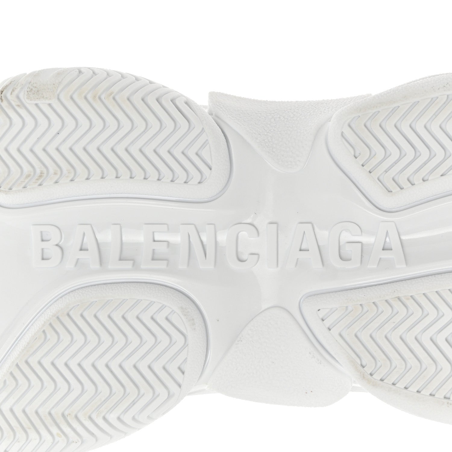 Balenciaga Fabric Mesh Womens Triple S Sneakers 37 White 6 of 7