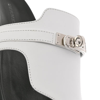 Hermes Calfskin Womens Empire Sandals 37 White 9 of 11