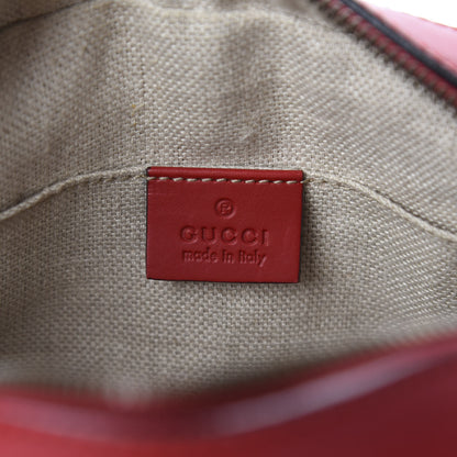 Gucci Calfskin Web Small Webby Bee Shoulder Bag Red 9 of 11