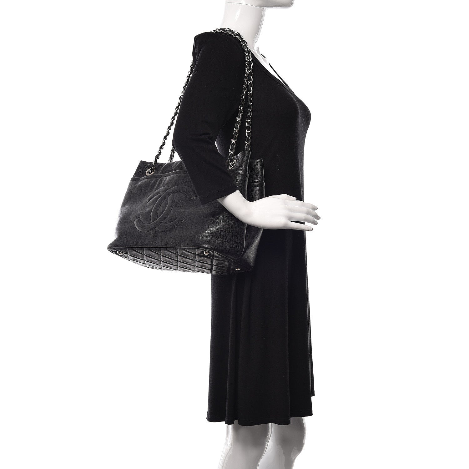 Chanel Caviar Timeless CC Soft Tote Black 2 of 10