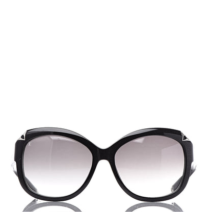 Louis Vuitton Acetate Hortensia Sunglasses Z0485W Black Glitter 2 of 8