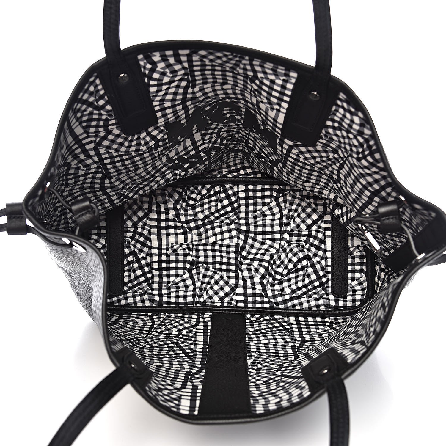 MCM Visetos Medium Liz Reversible Shopper Tote Black 9 of 15