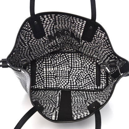 MCM Visetos Medium Liz Reversible Shopper Tote Black 9 of 15