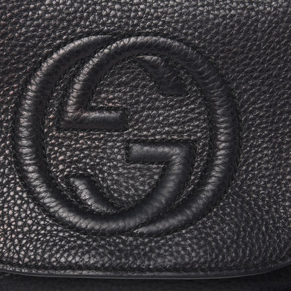 Gucci Pebbled Calfskin Small Soho Flap Crossbody Black 12 of 15