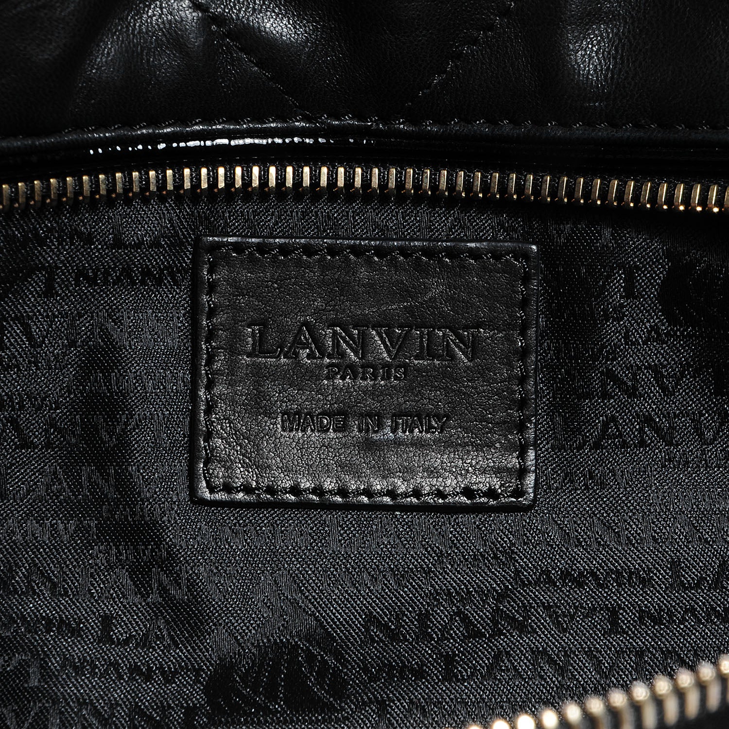 Lanvin Lambskin Amalia Shoulder Bag Black 6 of 6