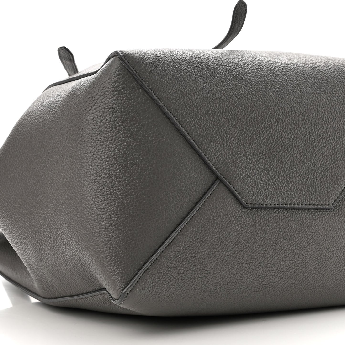 Soft Grained Calfskin Small Belt Cabas Phantom Grey