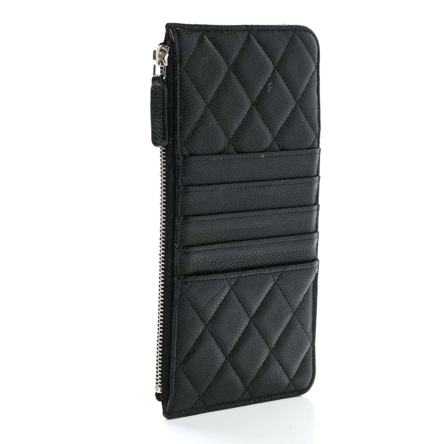 Caviar Quilted Classic iPhone Pouch Black