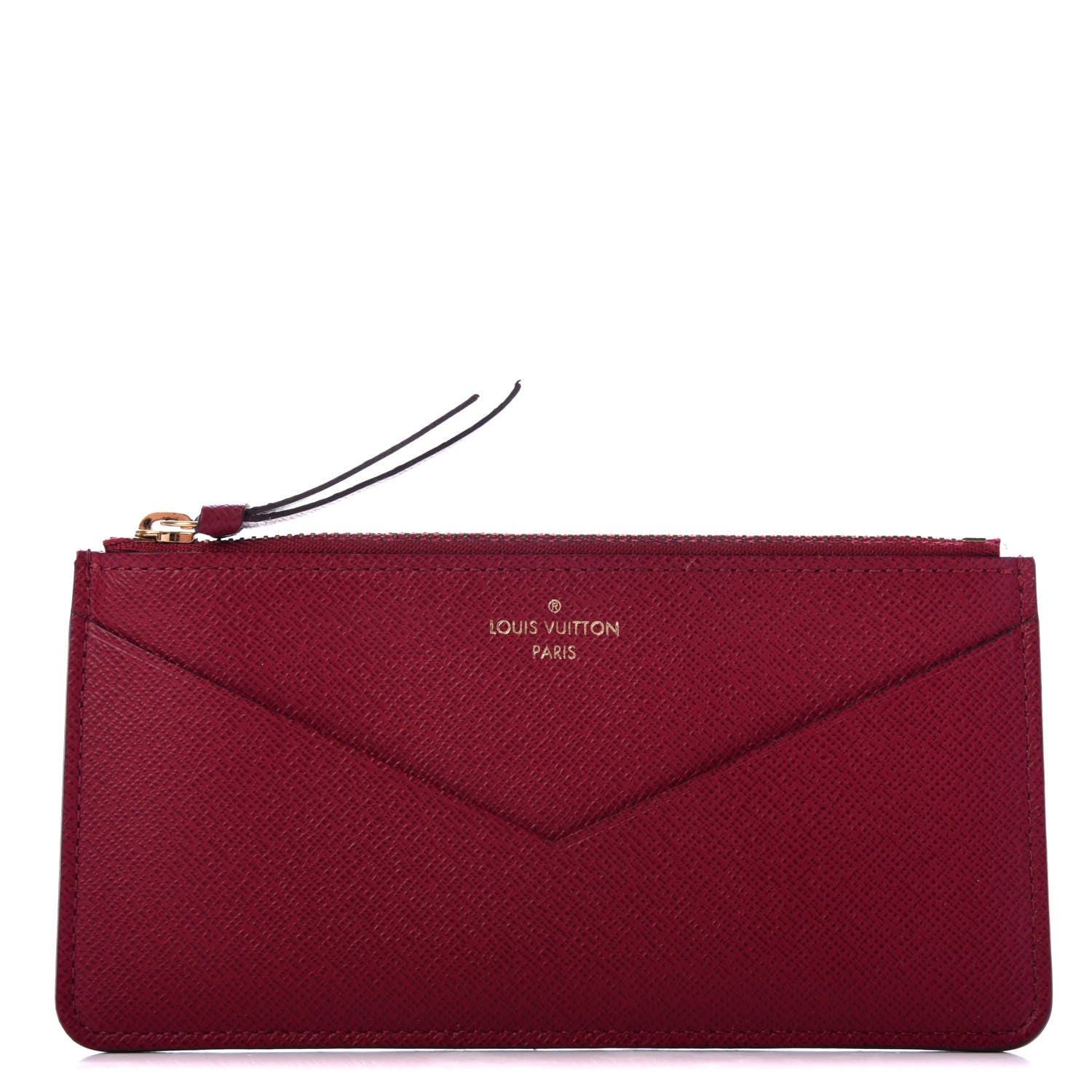 Louis Vuitton Calfskin Jeanne Wallet Zippered Insert Fuchsia 1 of 7