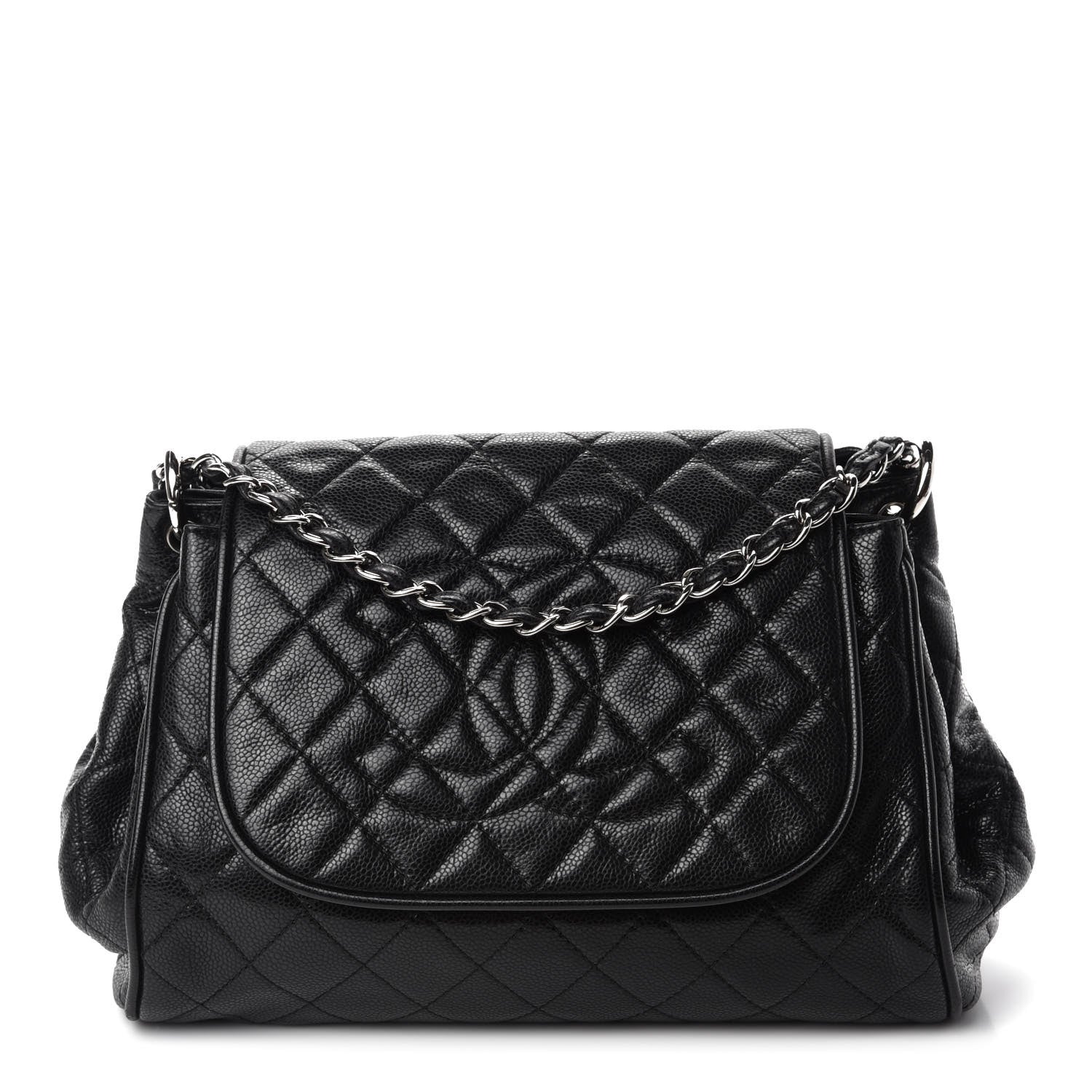 Chanel Caviar Quilted Timeless Accordion Flap Black 1 of 11