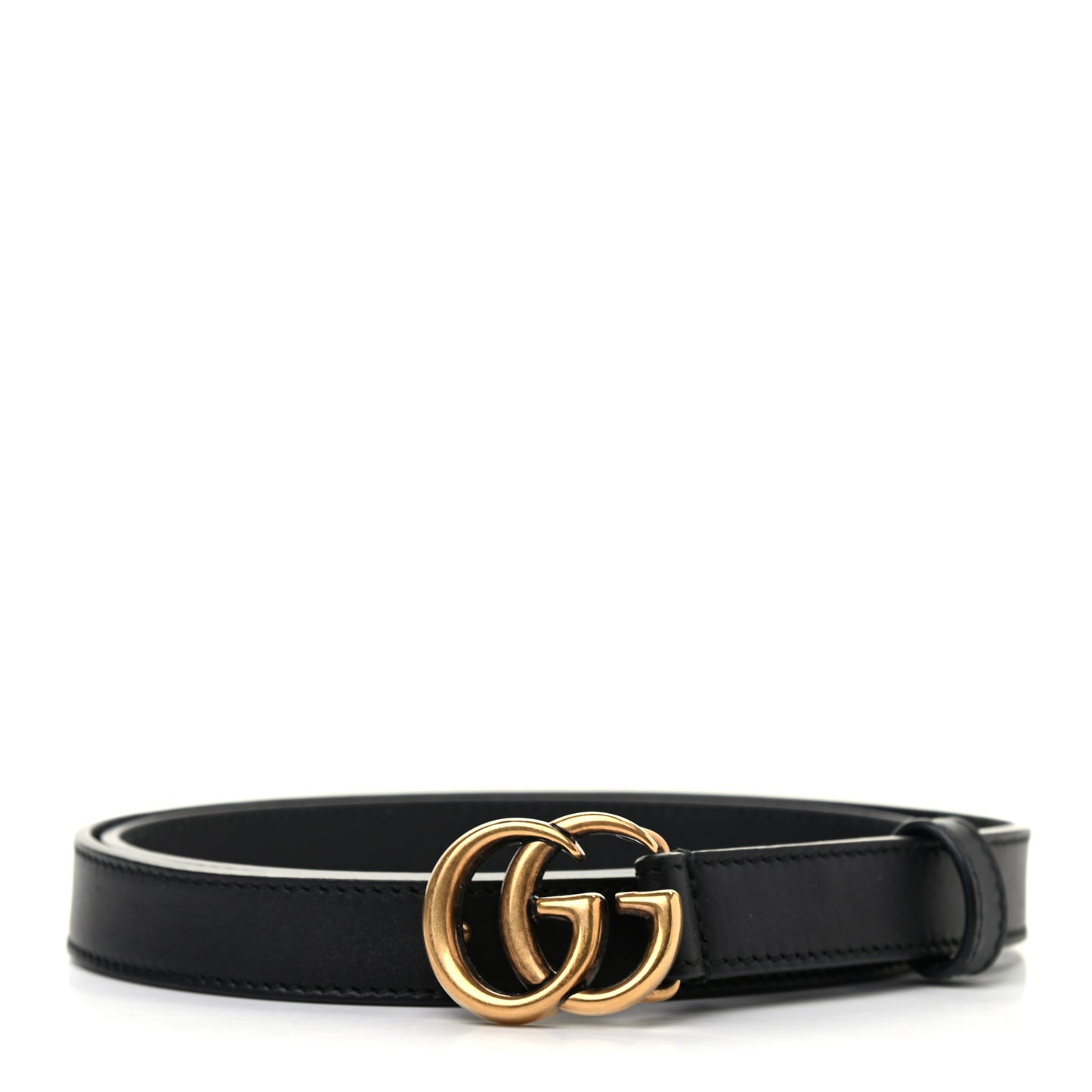 Calfskin Double G 20mm Belt 80 32 Black