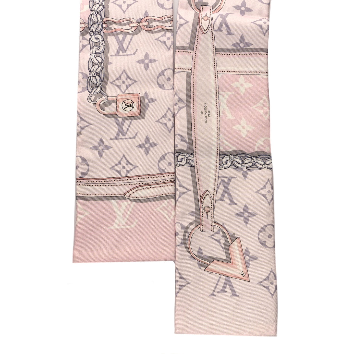 Silk Monogram Confidential Bandeau Light Pink