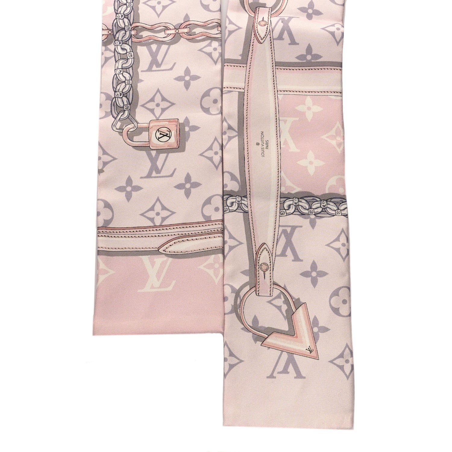 Louis Vuitton Silk Monogram Confidential Bandeau Light Pink 2 of 4