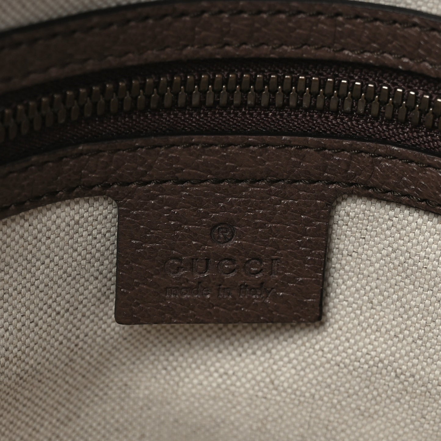 Soft GG Supreme Monogram Textured Dollar Calfskin Web Large Ophidia Carry-On Duffle Bag Beige Ebony New Acero