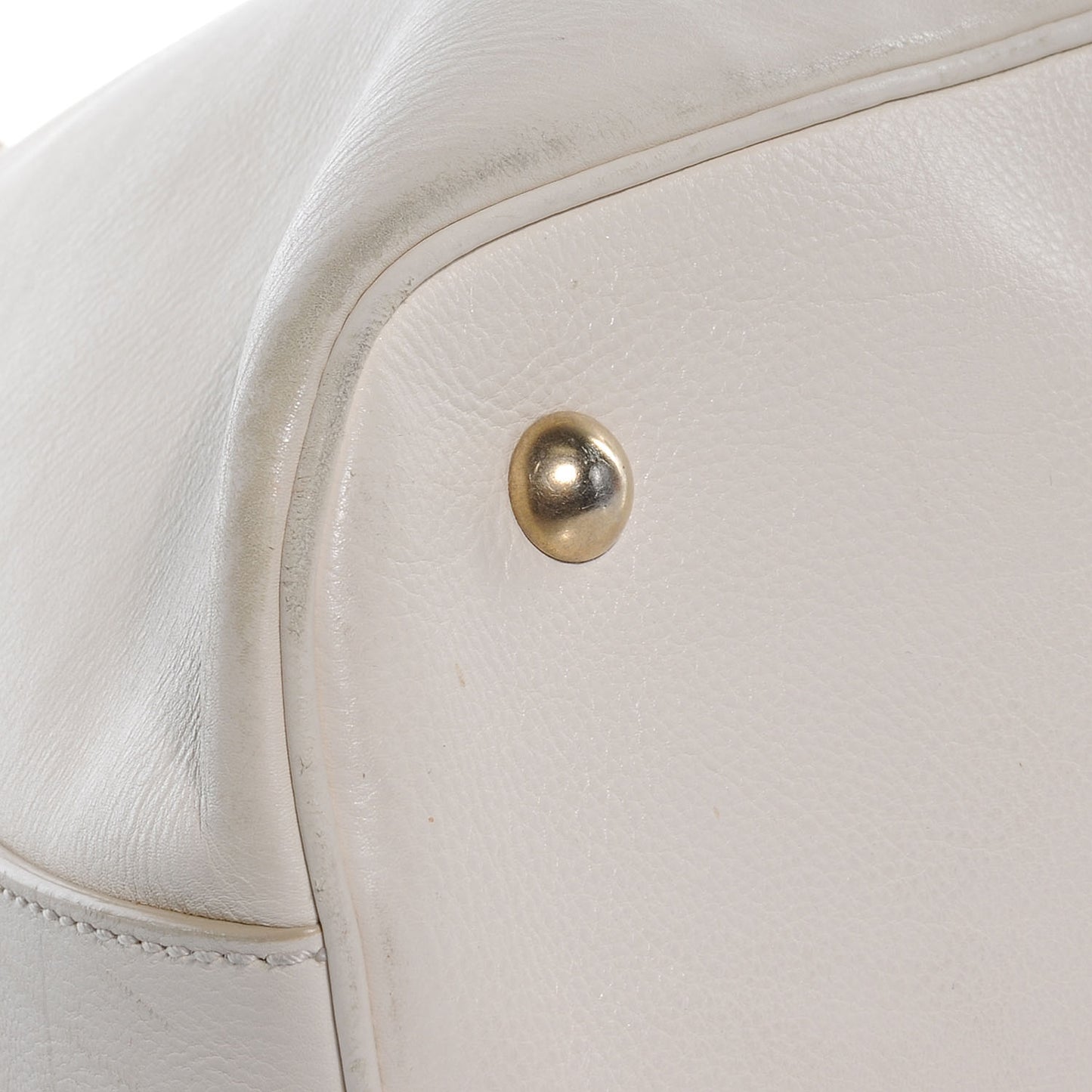 Leather Large Muse Ivory