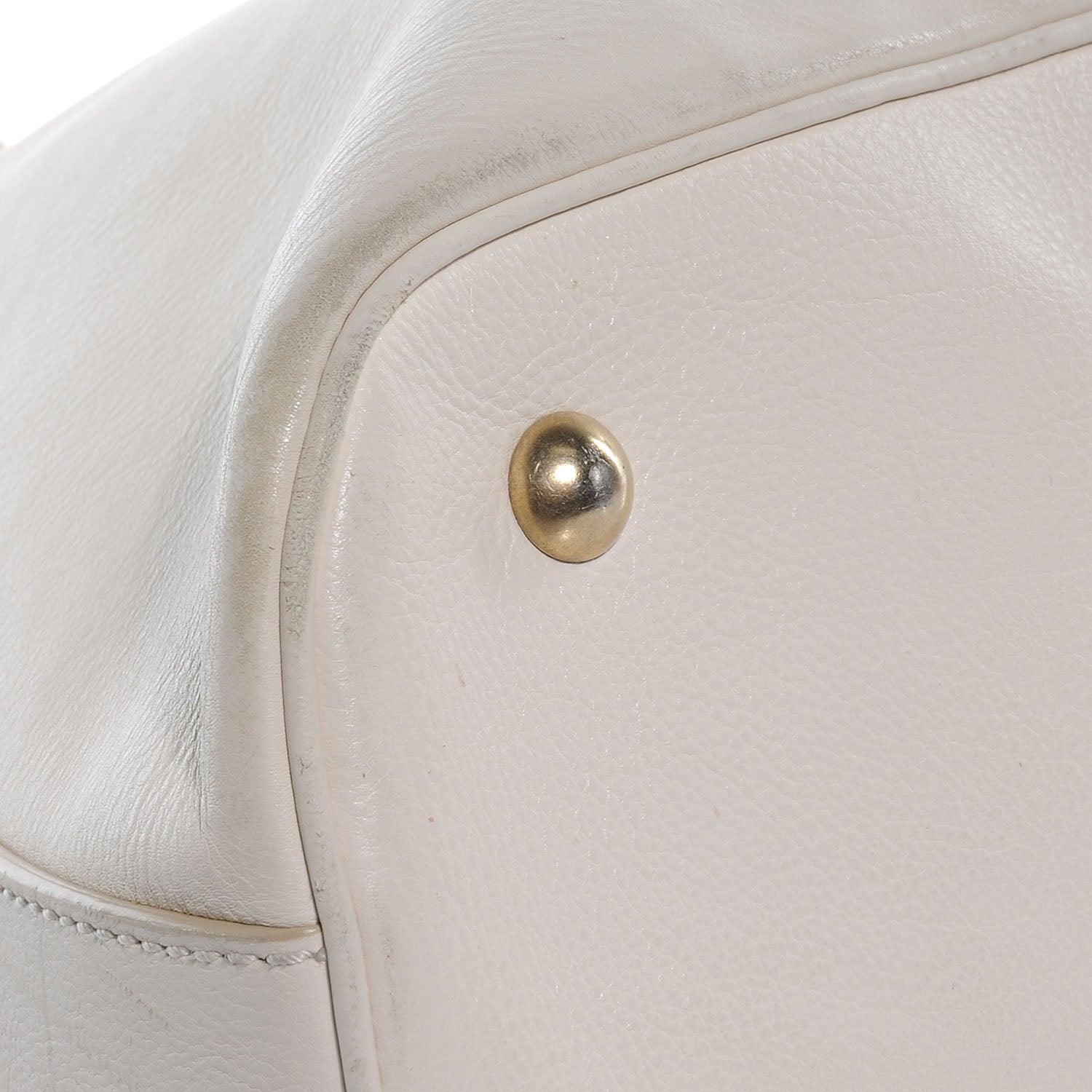Saint Laurent Leather Large Muse Ivory 4 of 11