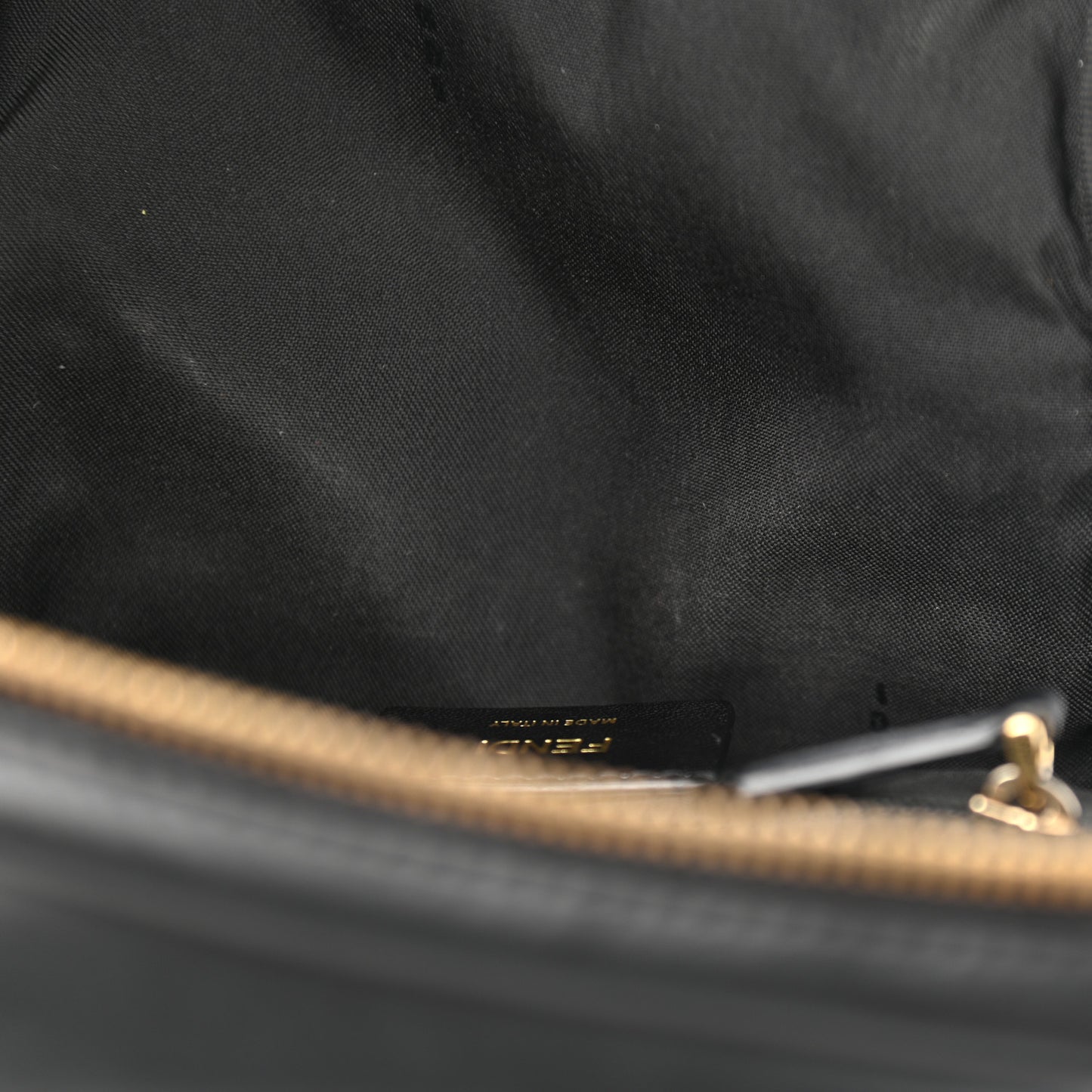 Nylon Vitello Liberty Metal Monster Eyes Sling Bag Black