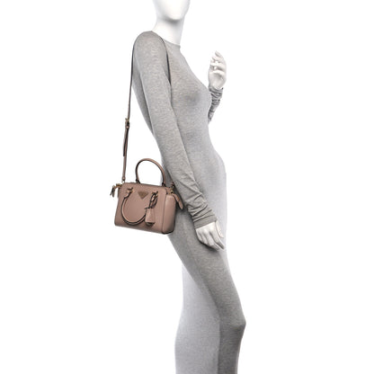 Prada Saffiano Soft Calfskin Mini Zippered Tote Cipria 2 of 10