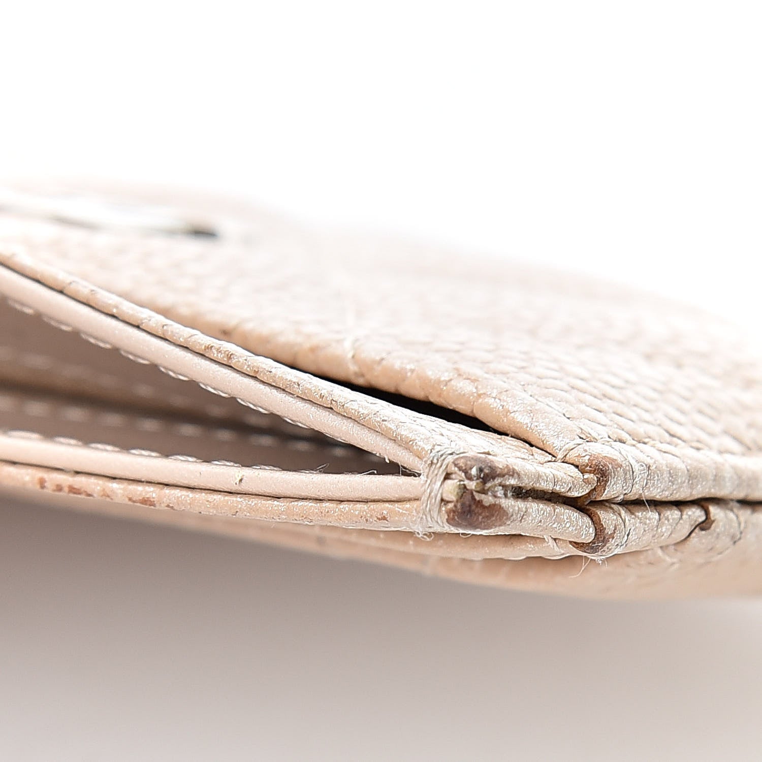 Chanel Iridescent Caviar Quilted Card Holder Beige 12 of 13