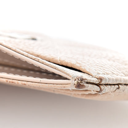 Chanel Iridescent Caviar Quilted Card Holder Beige 12 of 13