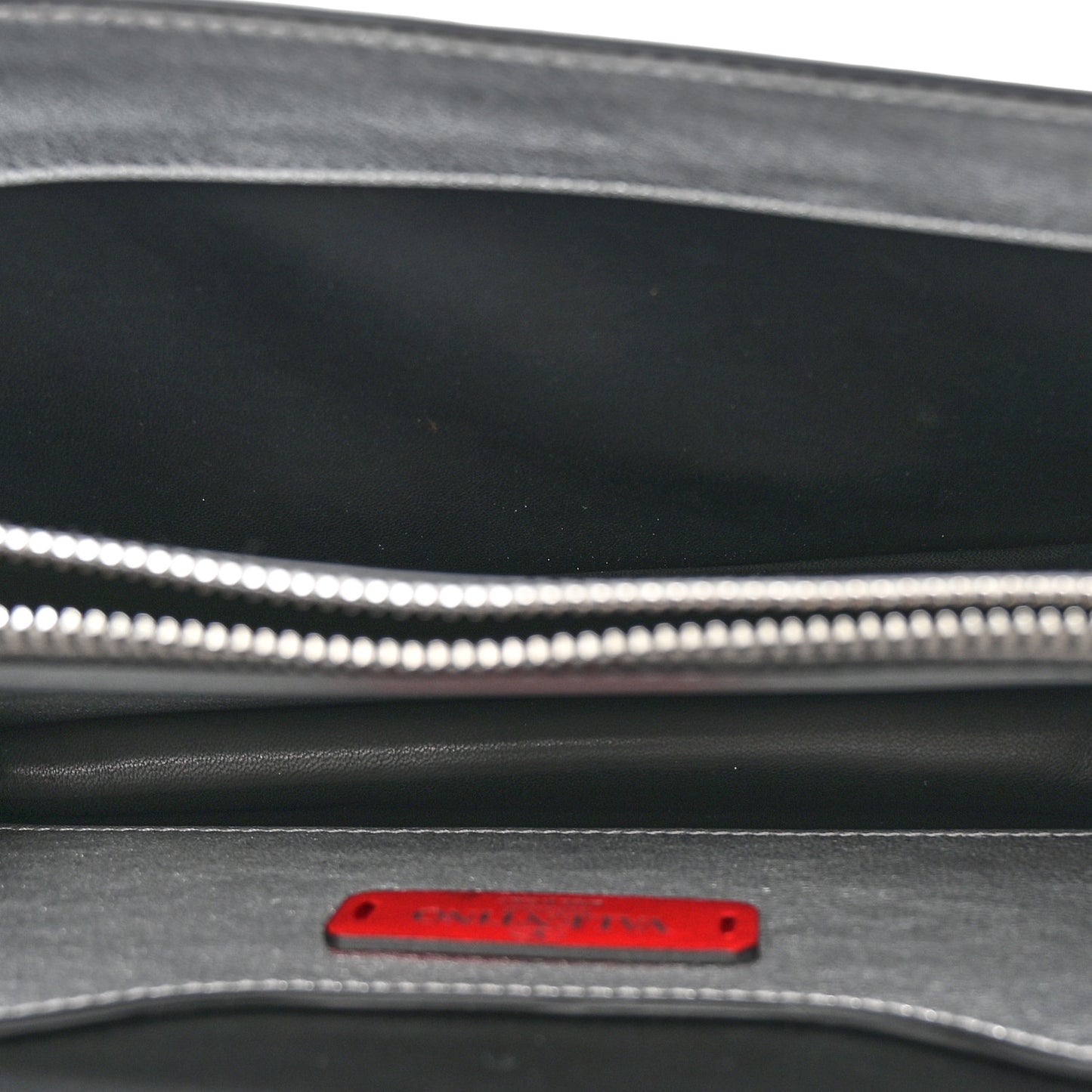 Metallic Calfskin Small Rockstud No Limit Shoulder Bag Silver