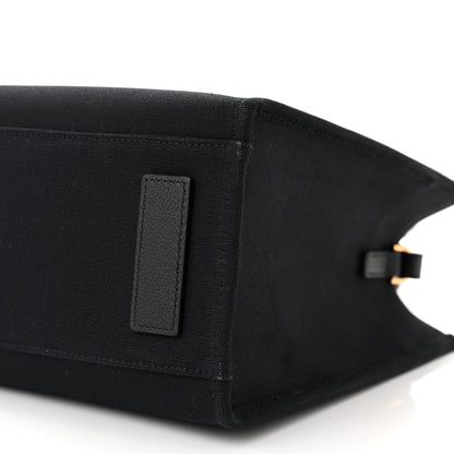 Versace Canvas Calfskin La Medusa Small Tote Black 9 of 12