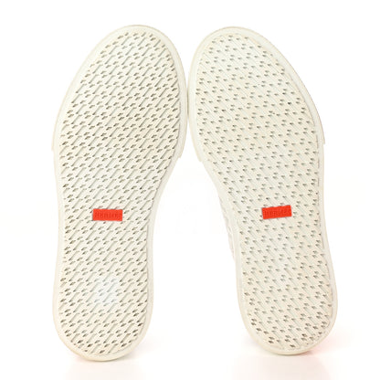 Hermes Perforated Calfskin Mens Clap High Top Sneakers 40 White 5 of 16