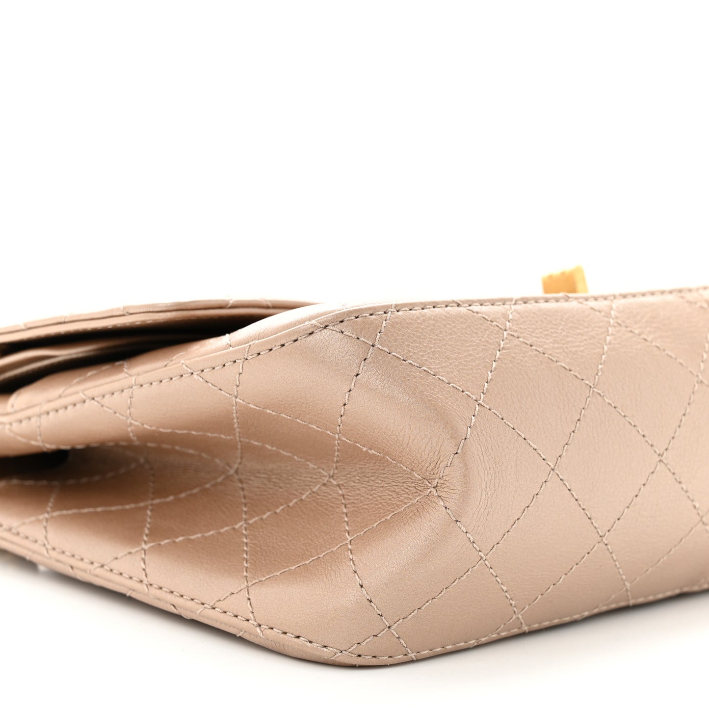 Metallic Calfskin Quilted 2.55 Reissue 226 Flap Dark Gold