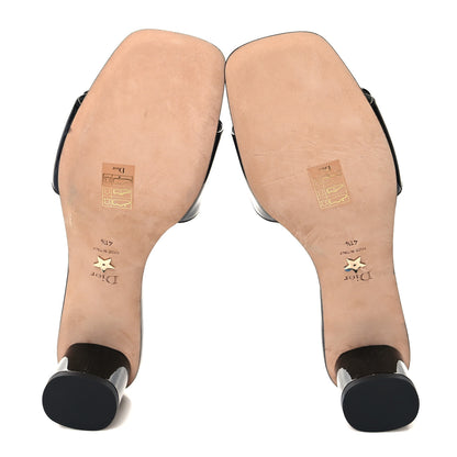 Christian Dior Patent C'est Dior 50mm Slide Sandals 41.5 Black 5 of 9