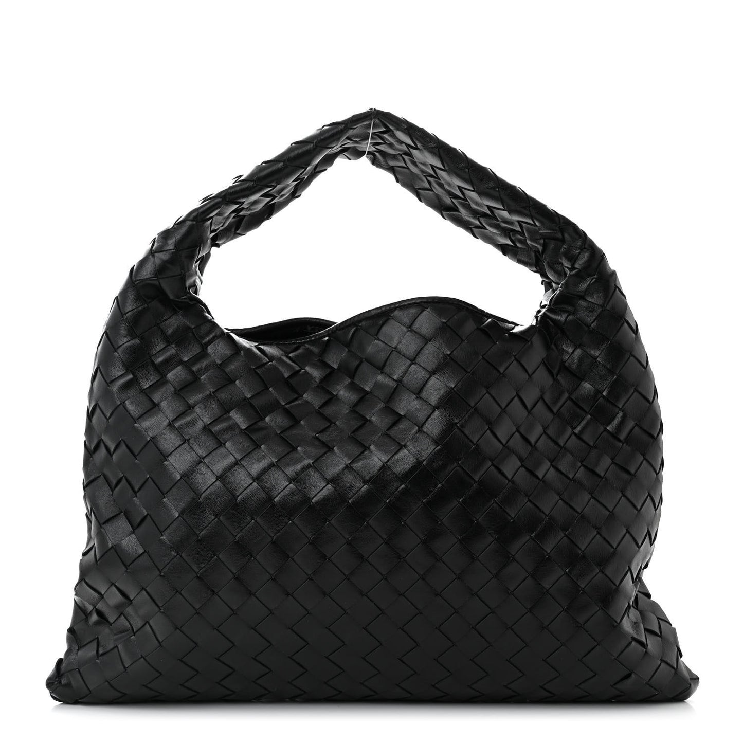 Calfskin Intrecciato Small Hop Black