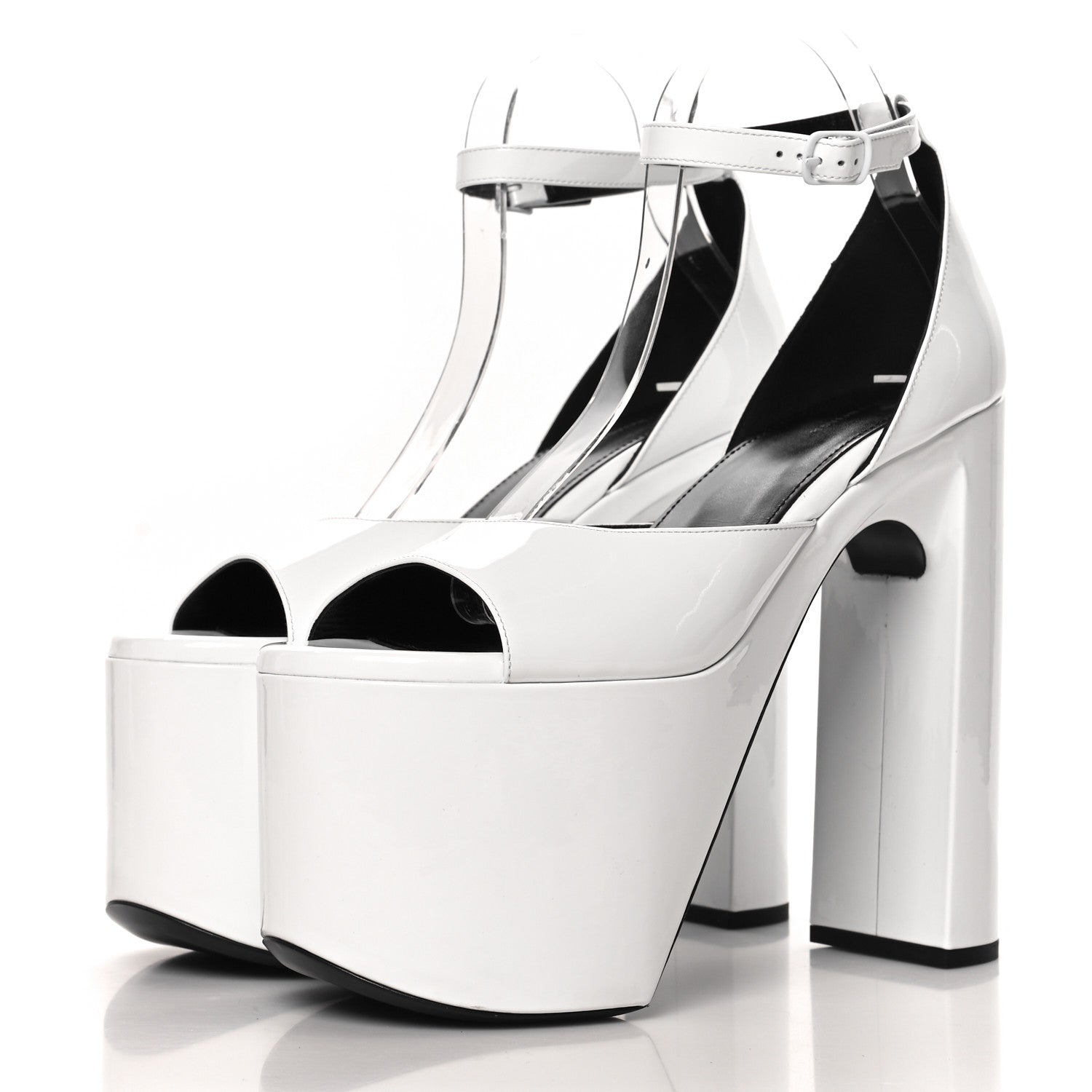 Balenciaga Patent Camden 160mm Platform Pumps 39 White 4 of 9