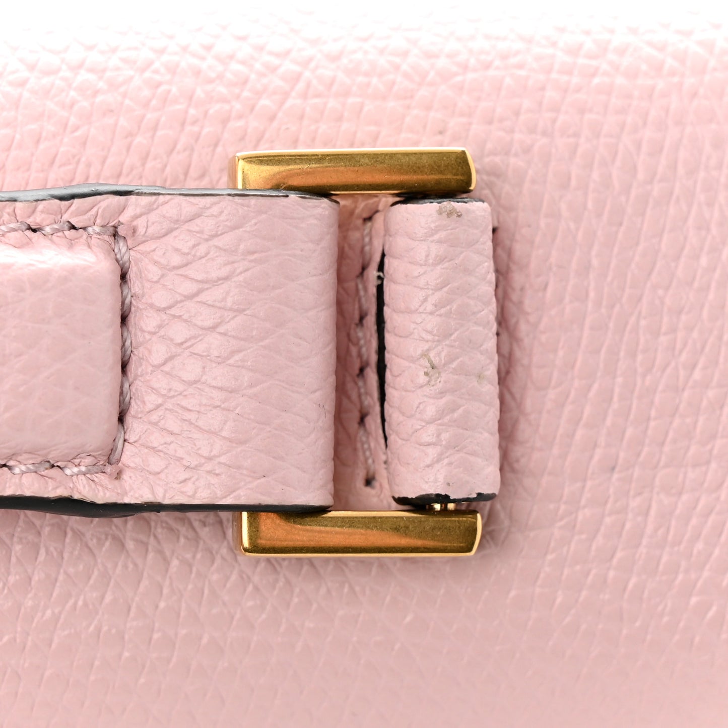 Grainy Calfskin Small VSling Top Handle Bag Rose Quartz