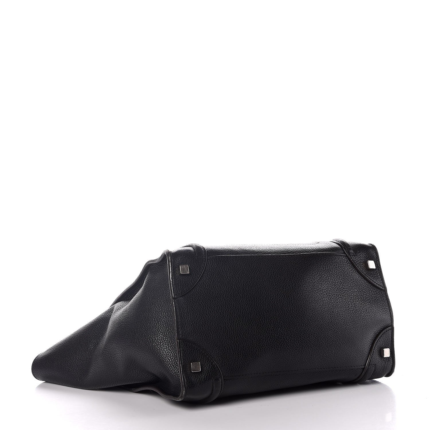 Celine Drummed Calfskin Mini Luggage Black 4 of 13