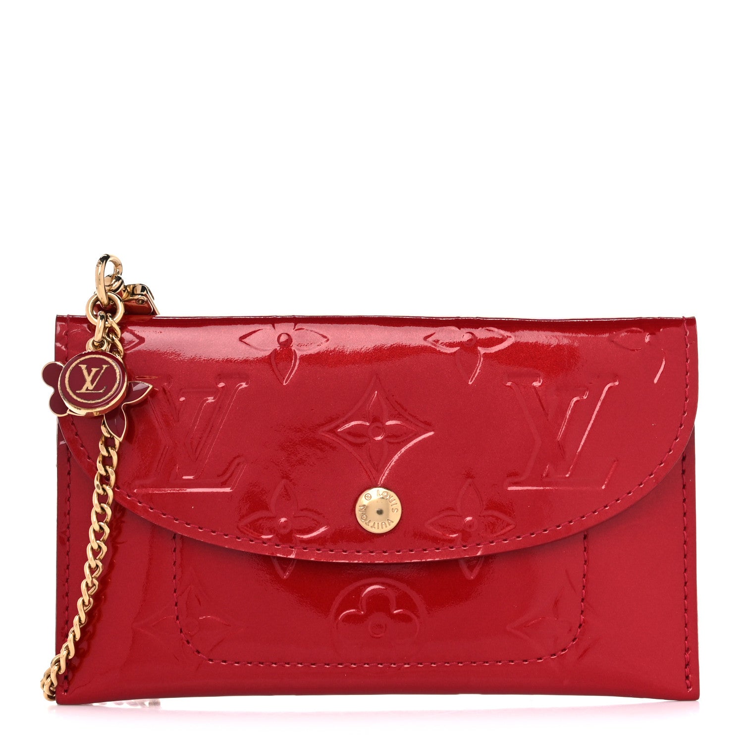 Louis Vuitton Vernis Envelope Plate Pouch Pomme D'Amour 1 of 7
