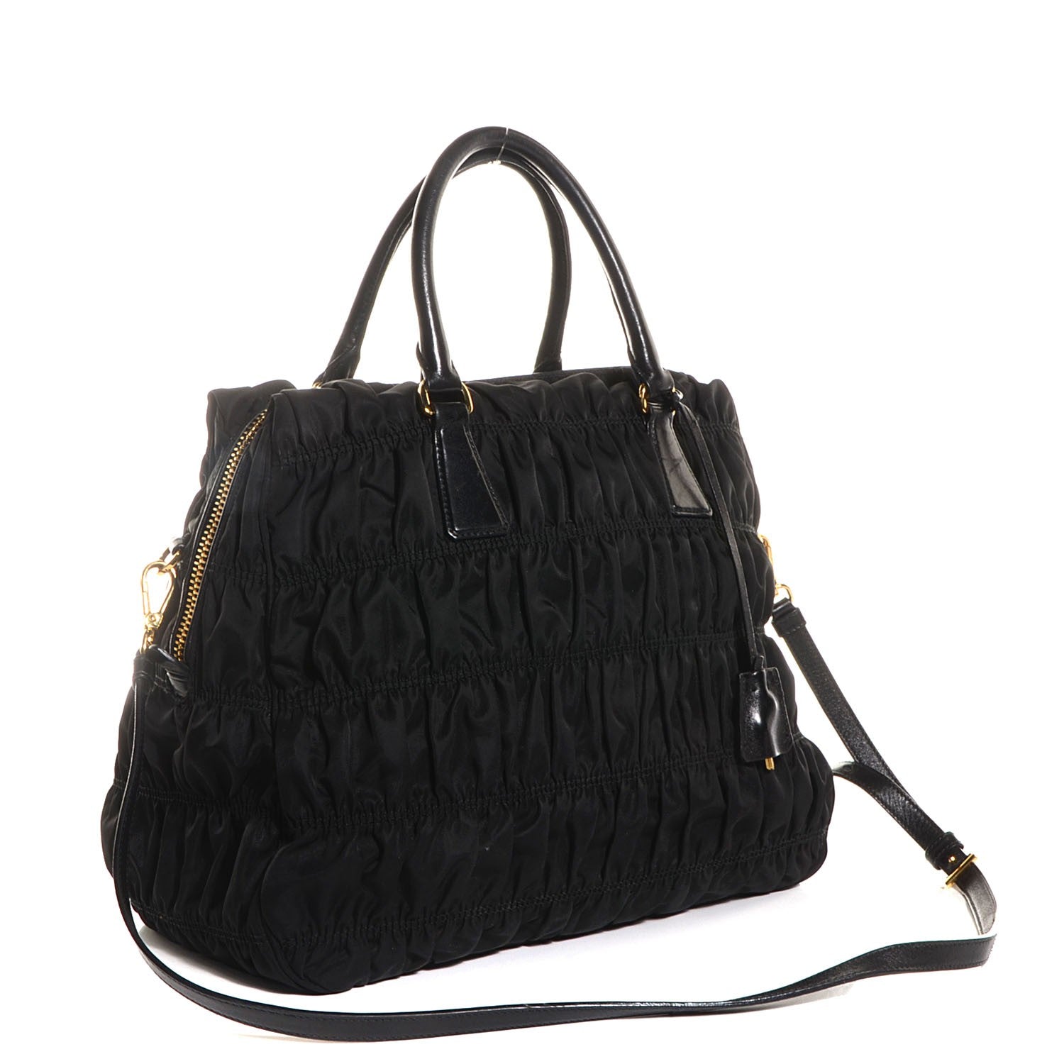Prada Tessuto Nylon Gaufre Tote Nero Black 4 of 18