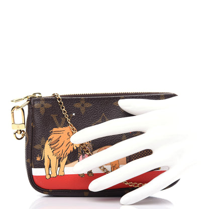Louis Vuitton Monogram 2018 Christmas Animation Mini Cats Pochette Accessories 2 of 7