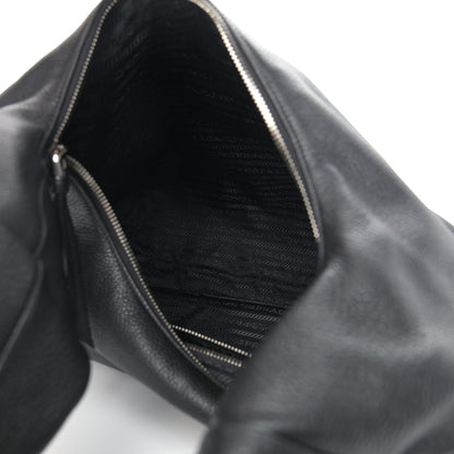 Prada Vitello Daino Hobo Black 5 of 9
