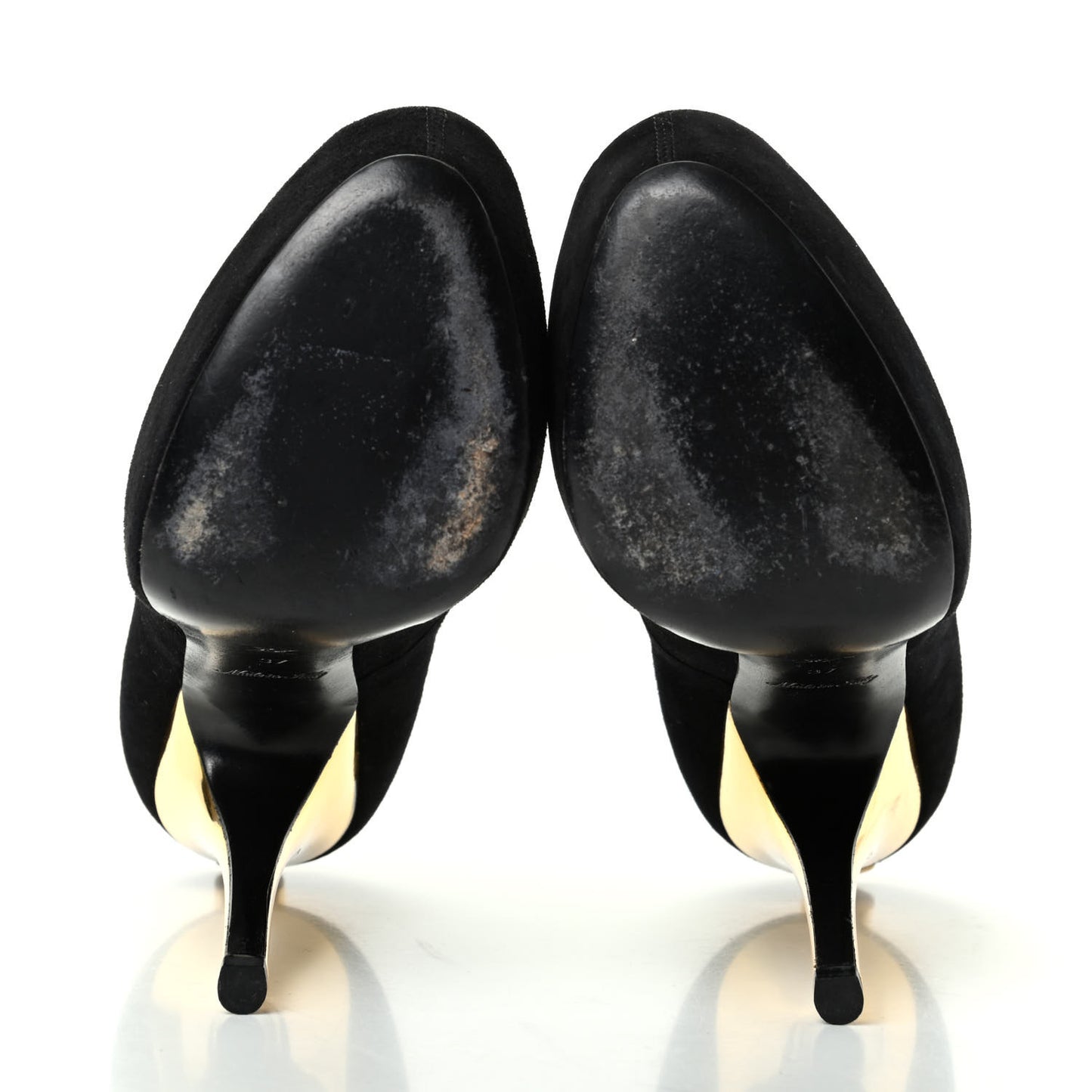 Suede Oh Really Peep Toe Pumps 37 Black