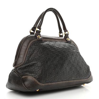 Gucci Guccissima Medium New Pelham Shoulder Bag Dark Brown 3 of 11