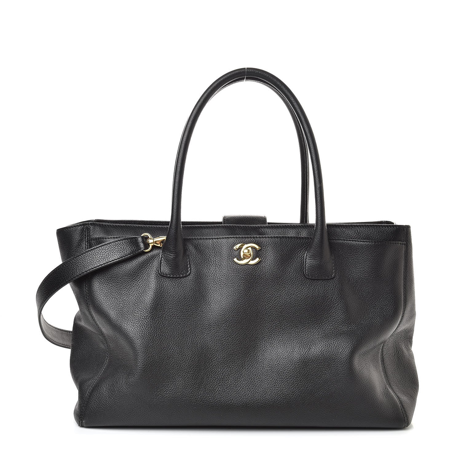 Chanel Calfskin Cerf Shopper Tote Black 1 of 16