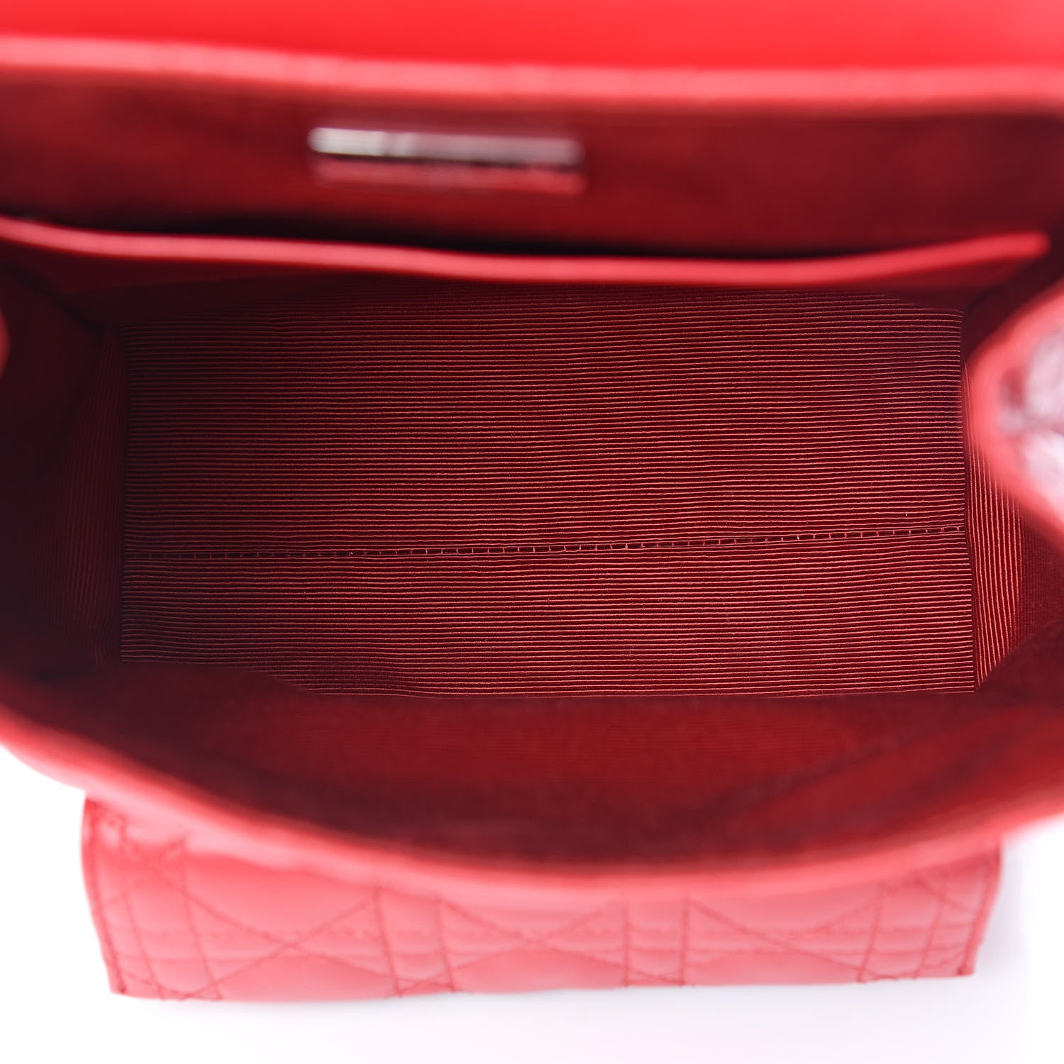 Christian Dior Lambskin Cannage Small Stardust Backpack Red 5 of 9