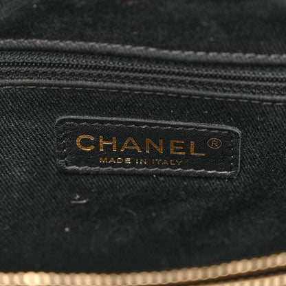 Chanel Wrinkled Lambskin Chevron Quilted Surpique Tote Black 6 of 12