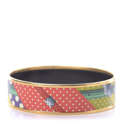 Hermes Enamel Printed Wide Bracelet 70 3 of 8