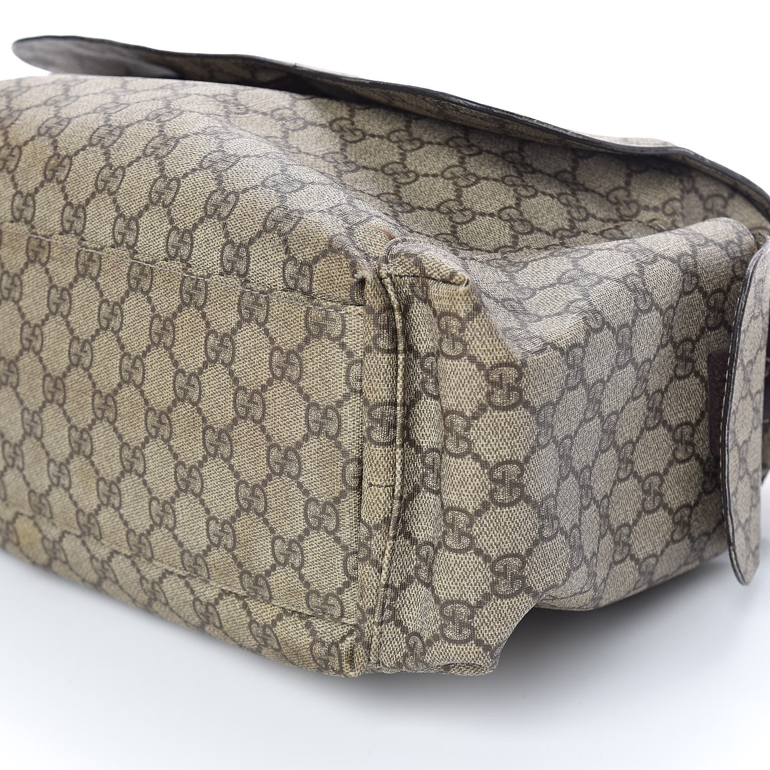 Gucci GG Plus Monogram Messenger Diaper Bag Dark Brown 6 of 13