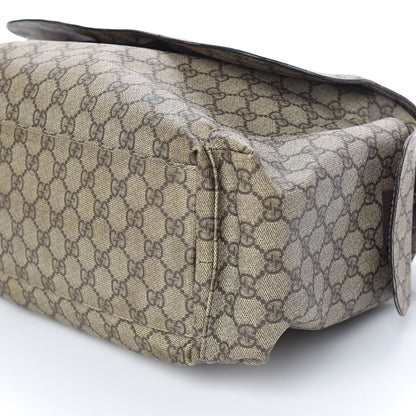 Gucci GG Plus Monogram Messenger Diaper Bag Dark Brown 6 of 13