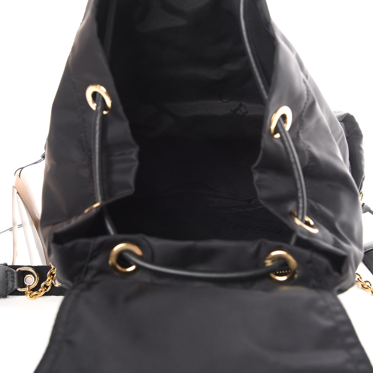 Nylon Medium Rucksack Backpack Black