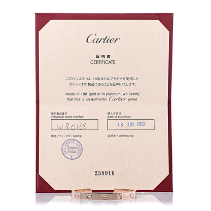Cartier 18K Pink Gold LOVE Cuff Bracelet 16 6 of 6