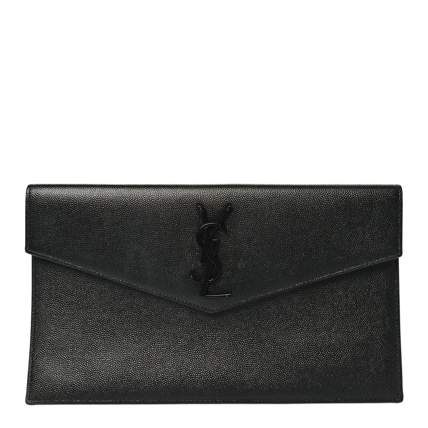 Saint Laurent Grain De Poudre Uptown Pouch Black 1 of 8