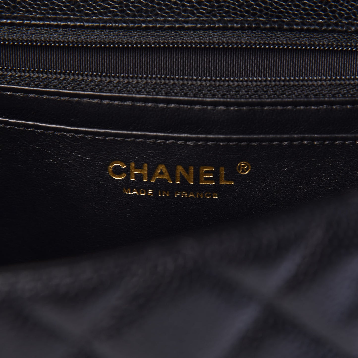 Caviar Quilted Jumbo Single Flap Black