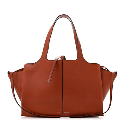 Celine Calfskin Medium Tri-Fold Bag Brick 1 of 13