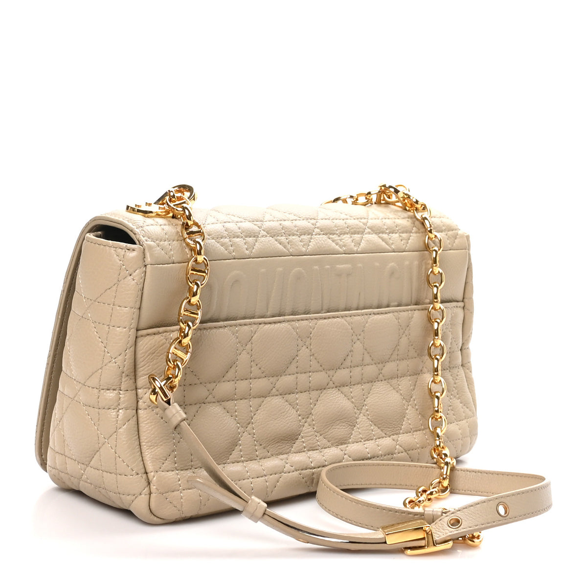 Christian Dior Supple Calfskin Cannage Medium Caro Bag Beige 3 of 10